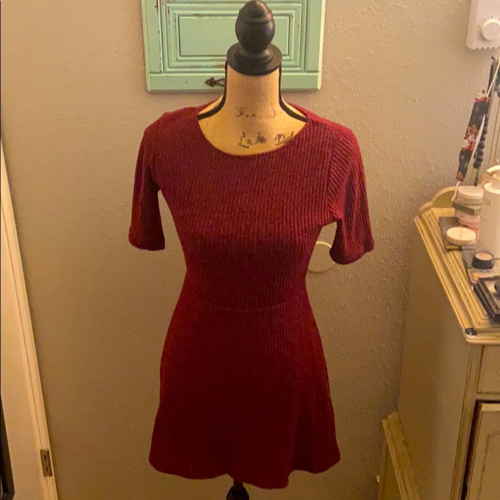 Red Sweater Dress